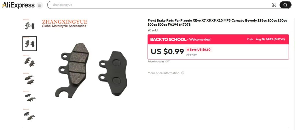 zavorne obloge piaggio azbest2 - www.motoavantura.si