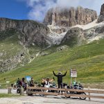 Ekipa na prelazu Pordoi